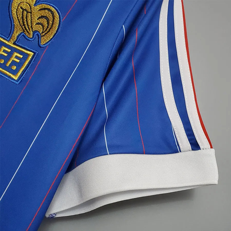 Jersey Retro Francia 1982 10 Platini Manga Corta Version Aficionado
