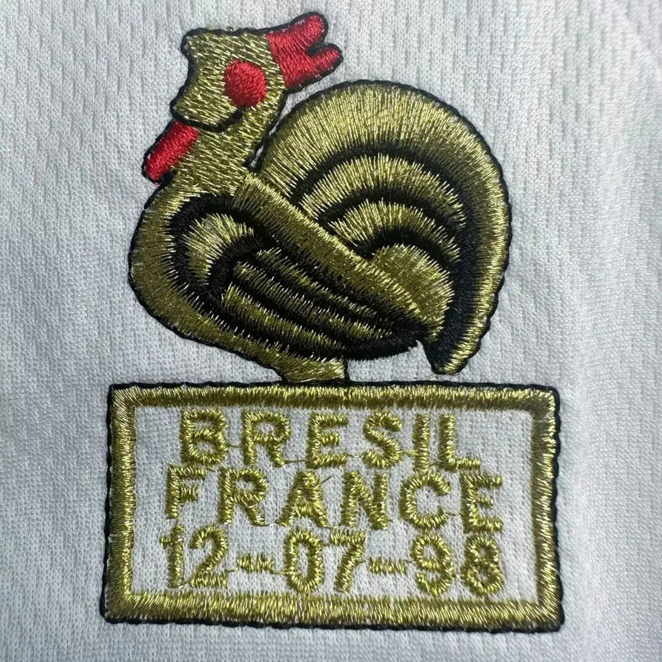 Jersey Retro Francia Visita  1998  10 Zidane Manga Larga Version Aficionado