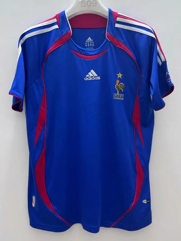 Jersey Retro Francia 2006 10 Zidane Manga Corta Version Aficionado