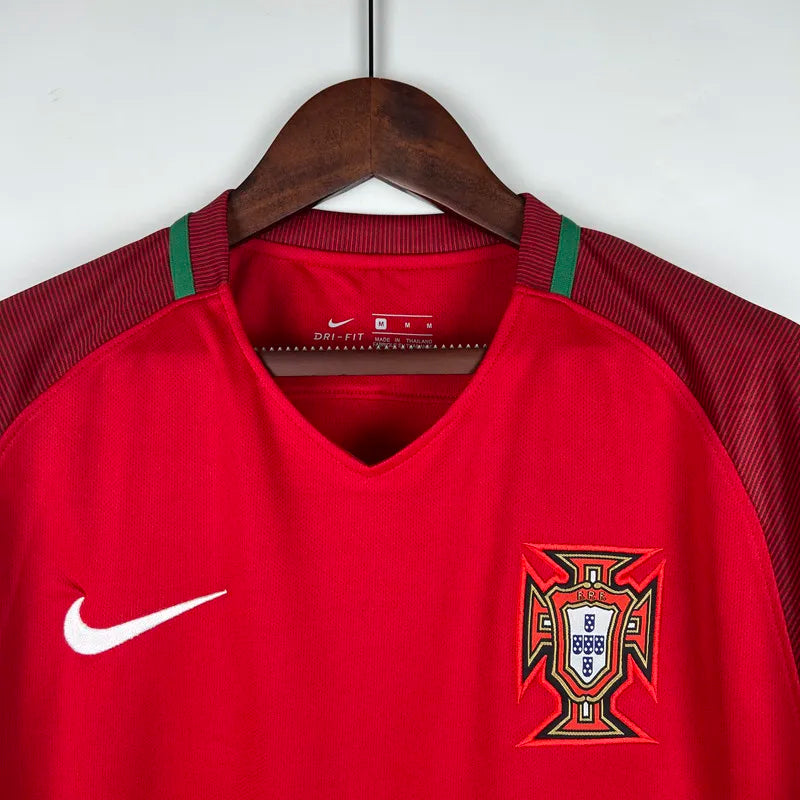 Jersey Retro Portugal 2016 7 Cristiano Ronaldo Manga Larga Version Aficionado Calidad Premium