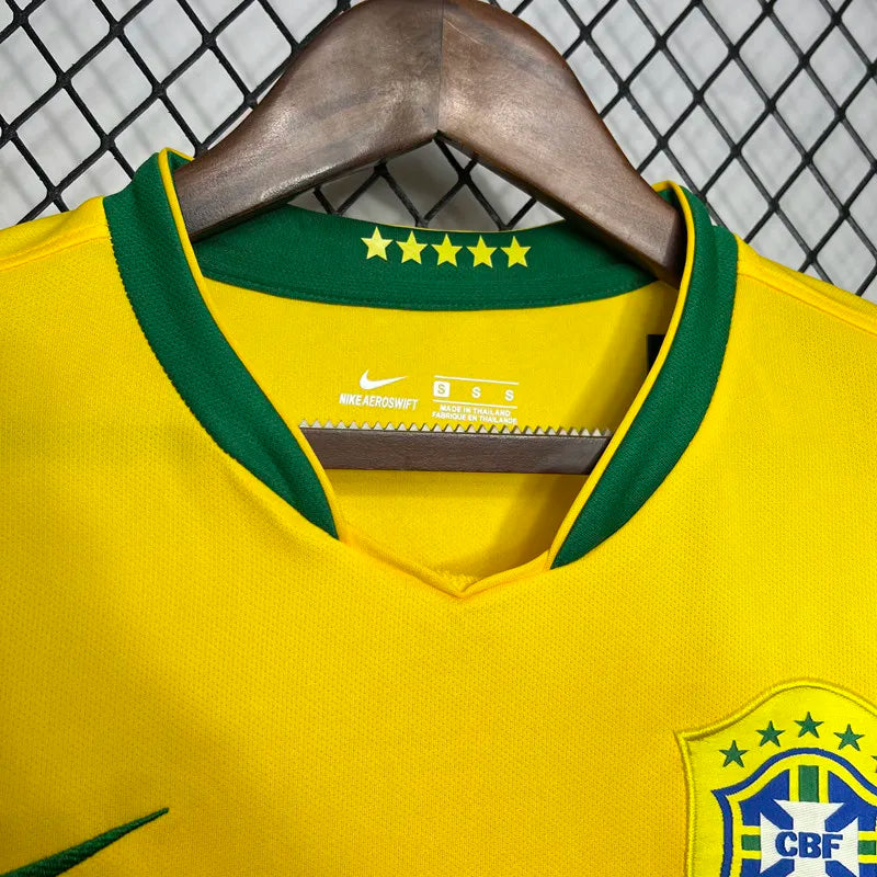 Jersey Retro Brasil 2006 8 KAKA Manga Corta Version Aficionado