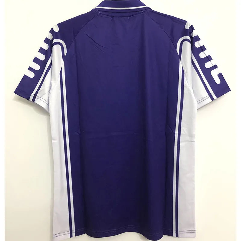 Jersey Retro Florentina Local  99-00 9 Batistuta Manga Corta Version Jugador Calidad Premium