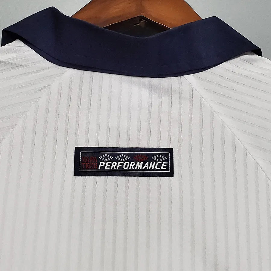 Jersey Retro Inglaterra  1998 7 Beckham  Manga Larga Version Aficionado