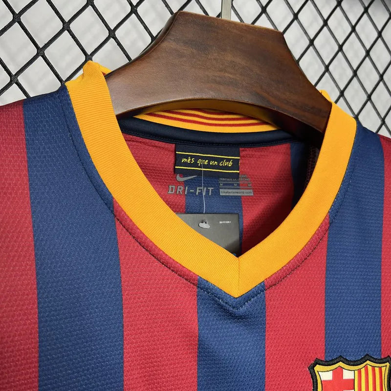 Jersey Retro FC Barcelona  Local 13-14   Manga Corta Neymar 11 Version Aficionado Calidad Premium