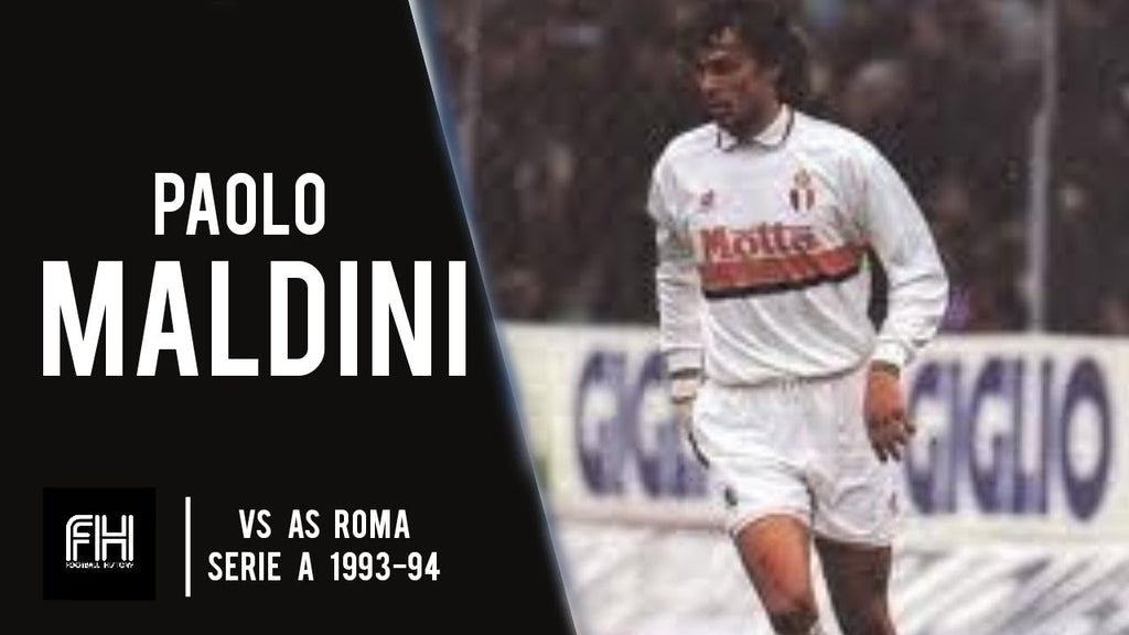 Jersey Retro AC Milan Visita 93-94 Manga Larga Maldini 3 Version Aficionado Calidad Premium