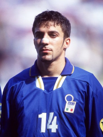 Jersey Retro Italia Local  1996 14 Del Piero Manga Corta Version Aficionado