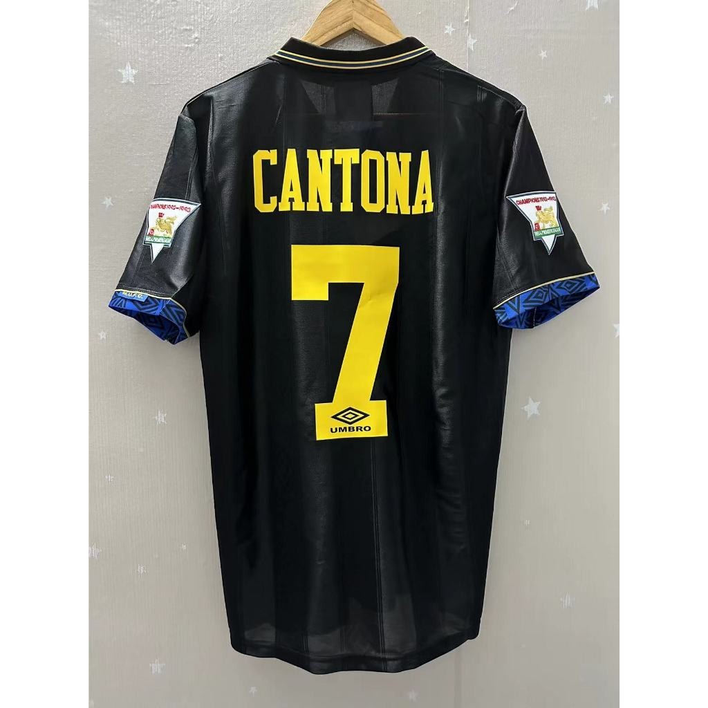 Jersey Retro Manchester United 93-94 Visita   Cantona 7  Manga Corta Version Aficionado