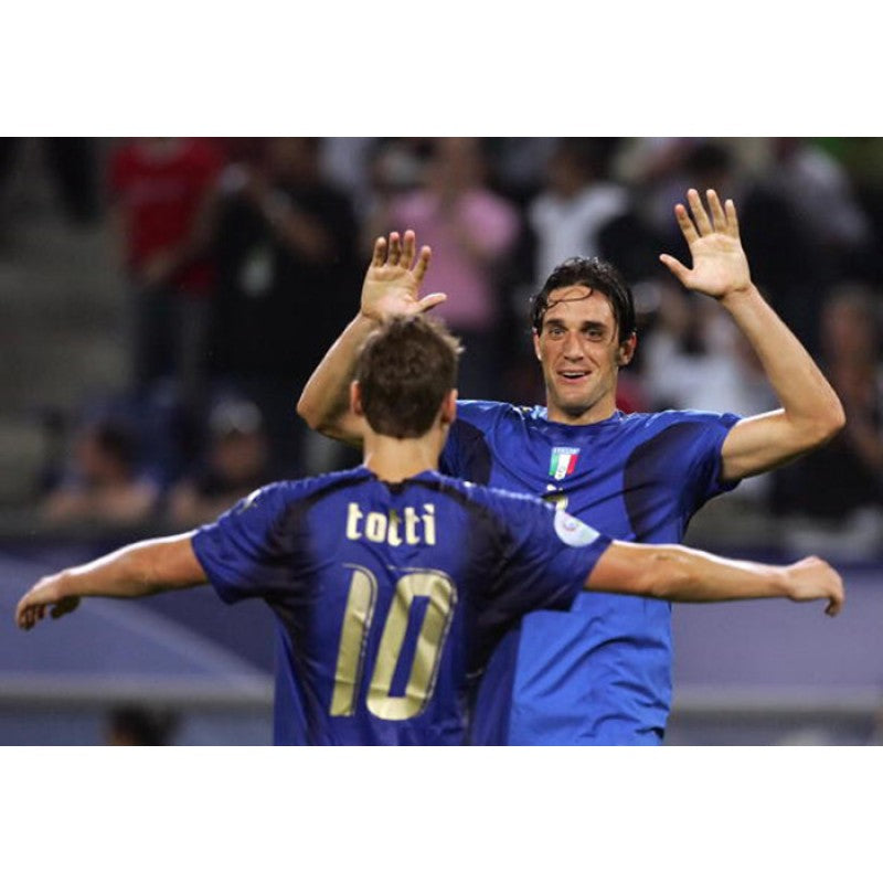 Jersey Retro Italia 2006 10 Totti Manga Corta Version Aficionado