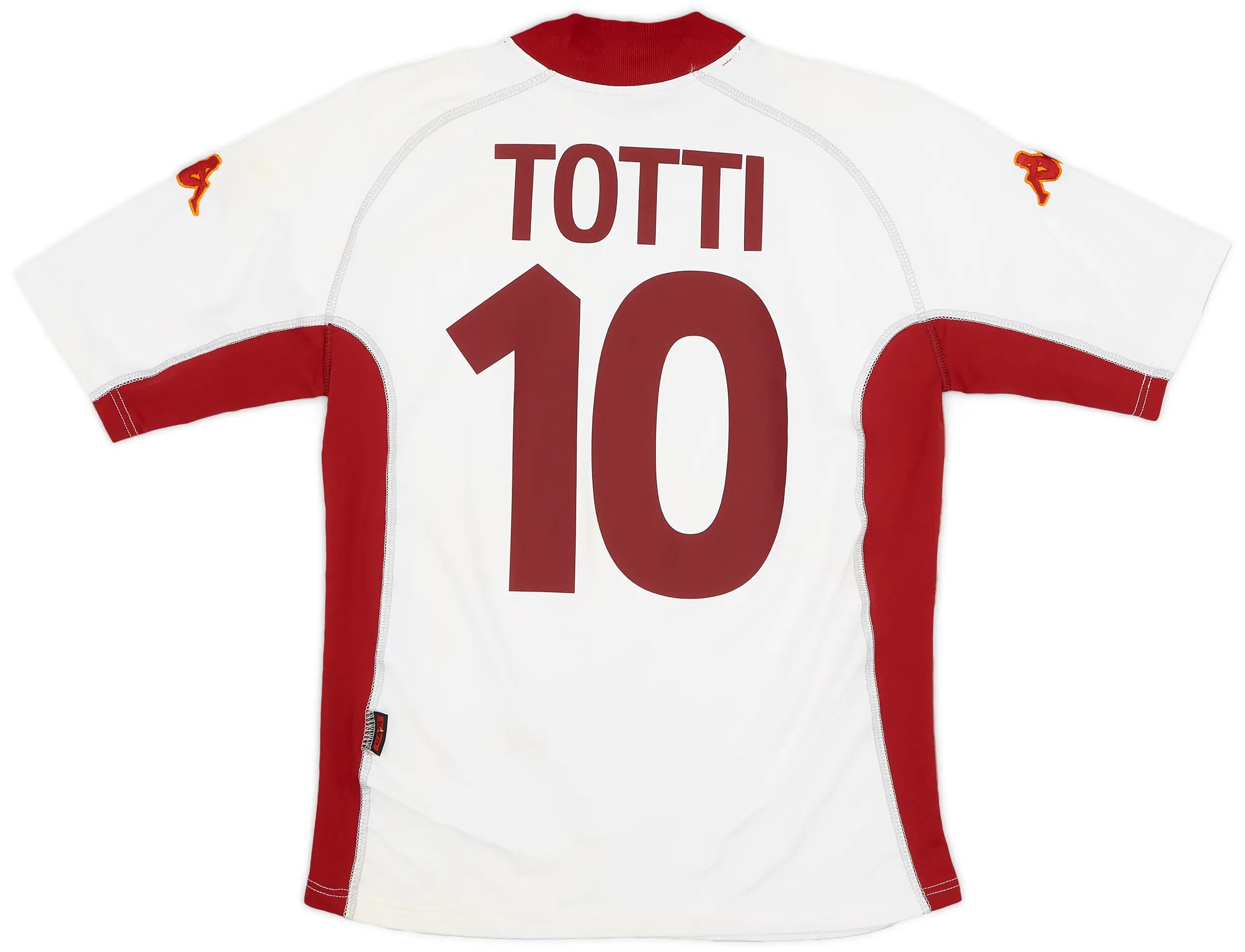 Jersey Retro AS  Roma Visitante 01-02 10 Totti Manga Larga Version Aficionado Calidad Premium